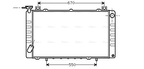 Kühler, Motorkühlung AVA QUALITY COOLING dn2150