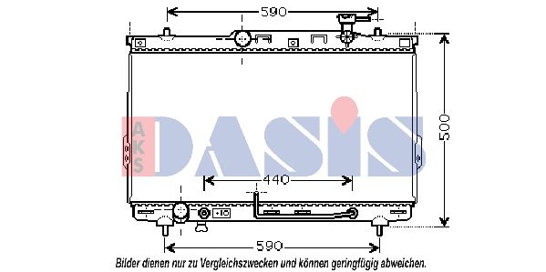Kühler, Motorkühlung AKS DASIS 510034N