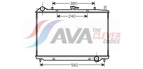 Kühler, Motorkühlung AVA QUALITY COOLING OL2456