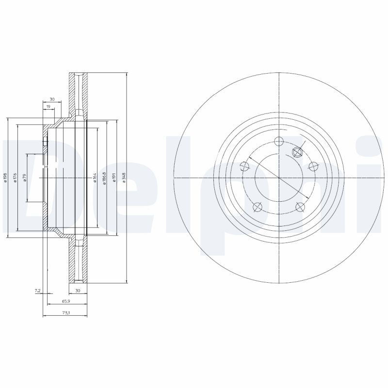 Bremsscheibe DELPHI BG9019