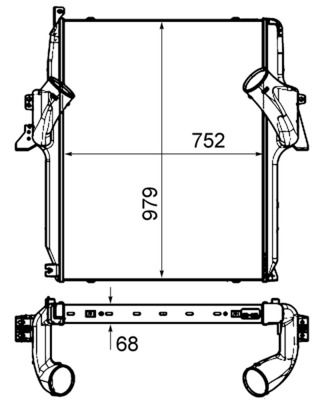 Ladeluftkühler MAHLE CI450000P