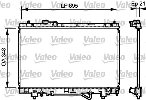 Kühler, Motorkühlung VALEO 732420