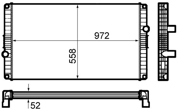 Kühler, Motorkühlung MAHLE CR1920000P