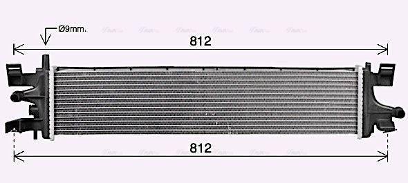 Kühler, Motorkühlung AVA QUALITY COOLING fd2663