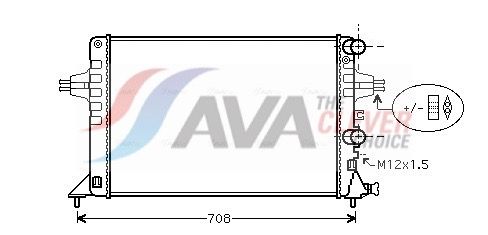 Kühler, Motorkühlung AVA QUALITY COOLING OLA2444