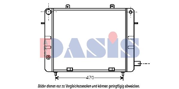Kühler, Motorkühlung AKS DASIS 150500N