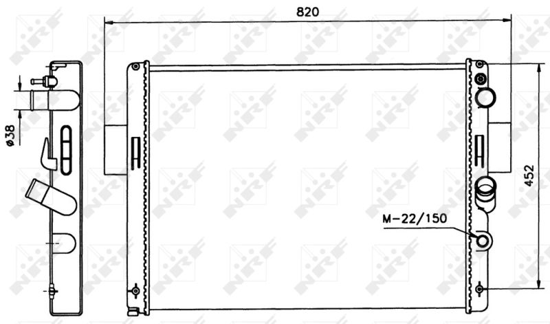 Kühler, Motorkühlung NRF 58243