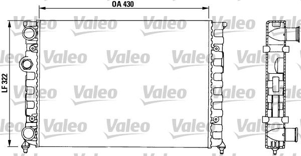 Kühler, Motorkühlung VALEO 730503