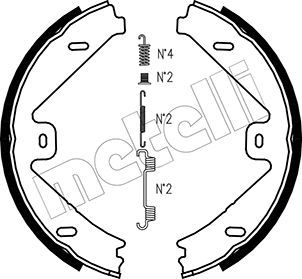 Bremsbackensatz, Feststellbremse METELLI 53-0250K
