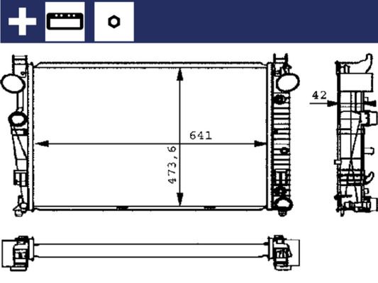 Kühler, Motorkühlung MAHLE CR226000S