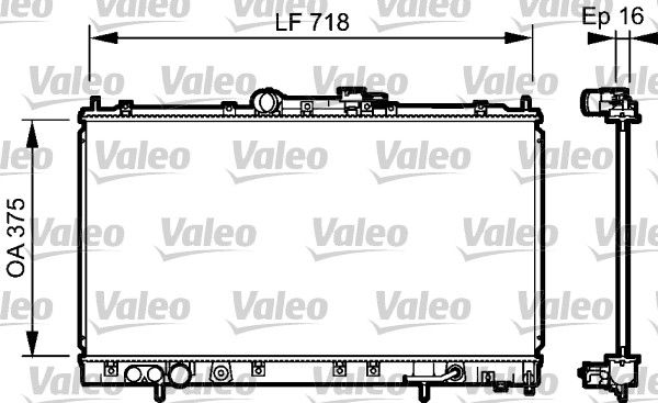 Kühler, Motorkühlung VALEO 734481