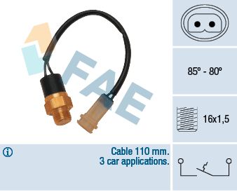 Temperaturschalter, Kühlerlüfter FAE 36110