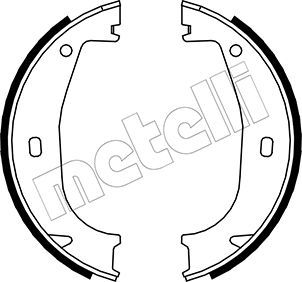 Bremsbackensatz, Feststellbremse METELLI 53-0016