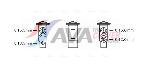 Expansionsventil, Klimaanlage AVA QUALITY COOLING TO1070