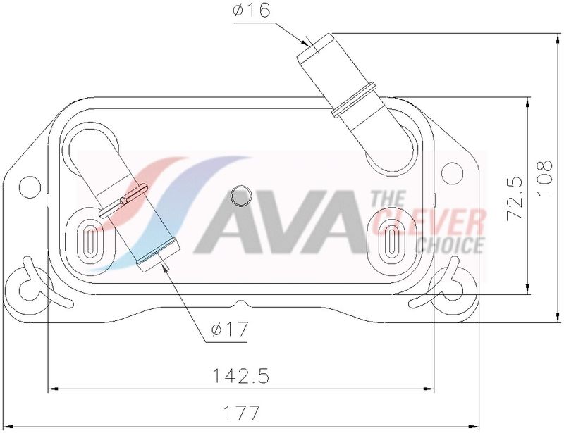 Ölkühler, Motoröl AVA QUALITY COOLING VO3313