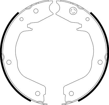 Bremsbackensatz Feststellbremse HELLA 8DA 355 050-701