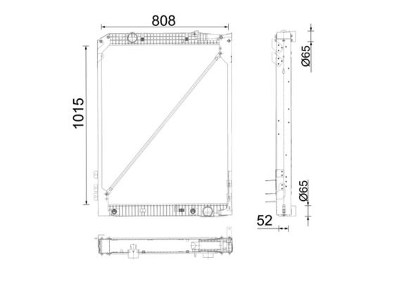 Kühler, Motorkühlung MAHLE CR686001P