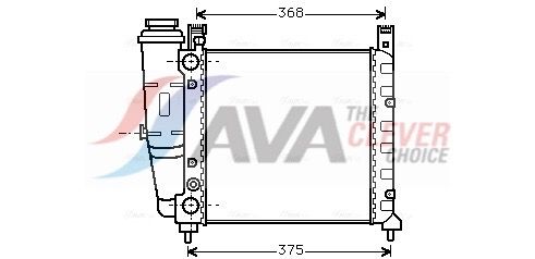 Kühler, Motorkühlung AVA QUALITY COOLING FT2057