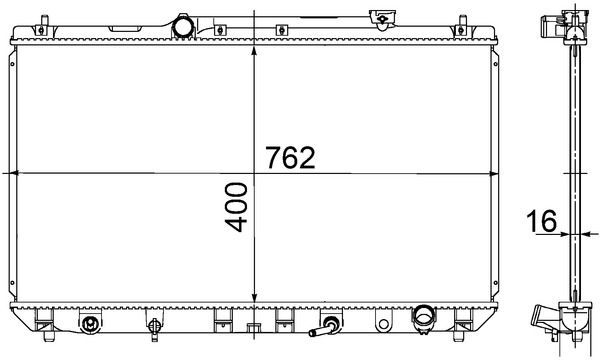 Kühler, Motorkühlung MAHLE CR548000S
