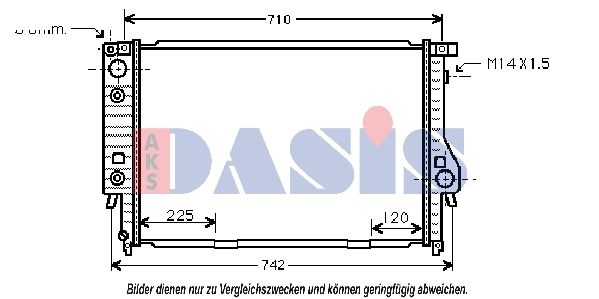 Kühler, Motorkühlung AKS DASIS 051800N