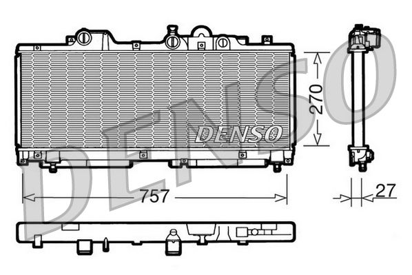 Kühler, Motorkühlung DENSO DRM09091