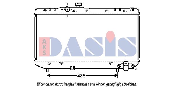 Kühler, Motorkühlung AKS DASIS 211580N