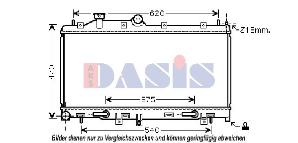 Kühler, Motorkühlung AKS DASIS 350041N