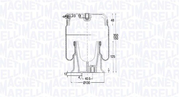 Federbalg, Luftfederung MAGNETI MARELLI 030607020185