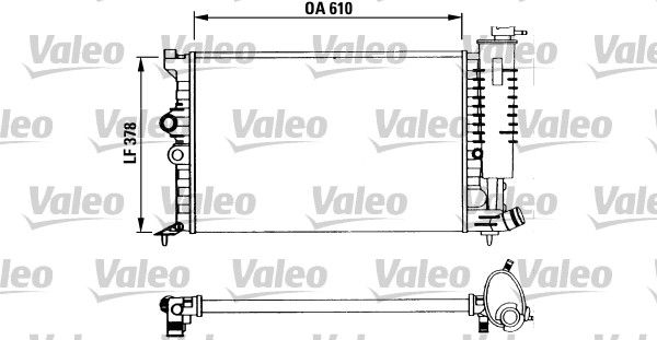 Kühler, Motorkühlung VALEO 730960