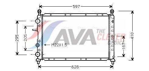 Kühler, Motorkühlung AVA QUALITY COOLING FTA2066