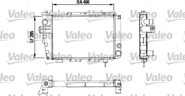 Kühler, Motorkühlung VALEO 883282