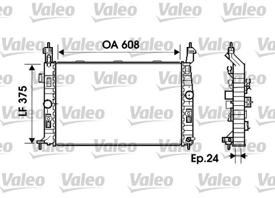 Kühler, Motorkühlung VALEO 734384