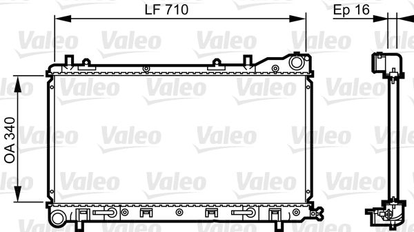 Kühler, Motorkühlung VALEO 734405