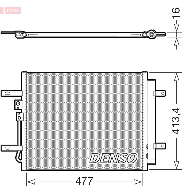 Kondensator, Klimaanlage DENSO DCN41029