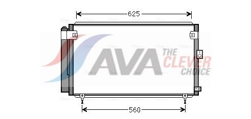 Kondensator, Klimaanlage AVA QUALITY COOLING TO5558D