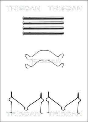 Zubehörsatz Scheibenbremsbelag TRISCAN 8105 101604
