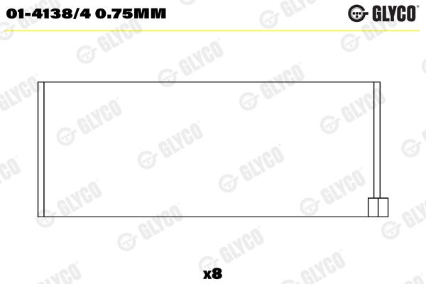 Pleuellager GLYCO 01-4138/40.75MM