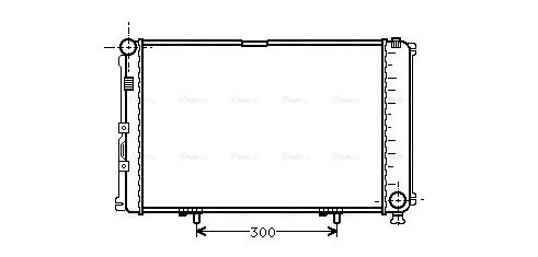 Kühler, Motorkühlung AVA QUALITY COOLING ms2078