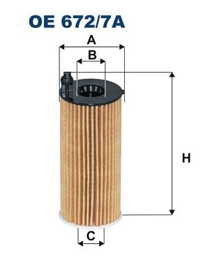 Ölfilter FILTRON oe 672/7a