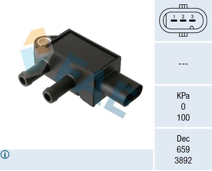 Sensor, Abgasdruck FAE 16159