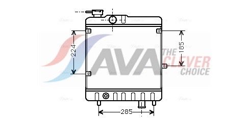 Kühler, Motorkühlung AVA QUALITY COOLING FTA2028