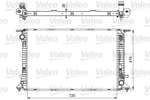 Kühler, Motorkühlung VALEO 735473