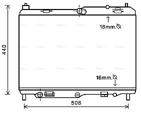 Kühler, Motorkühlung AVA QUALITY COOLING fd2441