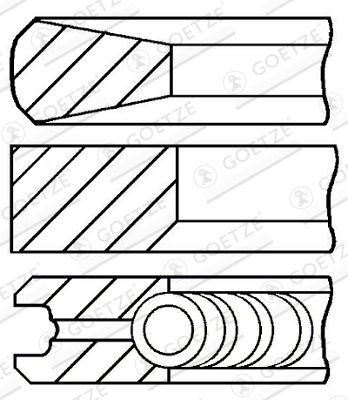 Kolbenringsatz Goetze Engine 08-439000-00