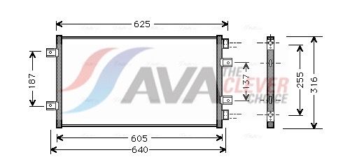 Kondensator, Klimaanlage AVA QUALITY COOLING FT5247