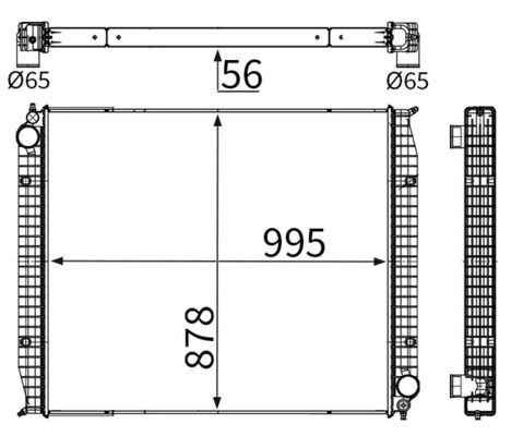Kühler, Motorkühlung MAHLE CR2784000S