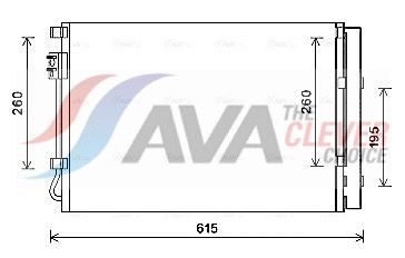 Kondensator, Klimaanlage AVA QUALITY COOLING KA5207D