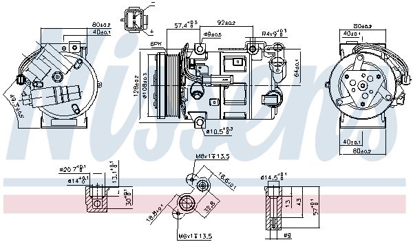 Kompressor, Klimaanlage NISSENS 890210