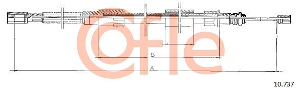 Seilzug, Feststellbremse COFLE 10.737