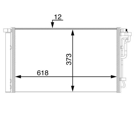 Kondensator, Klimaanlage MAHLE AC72000S